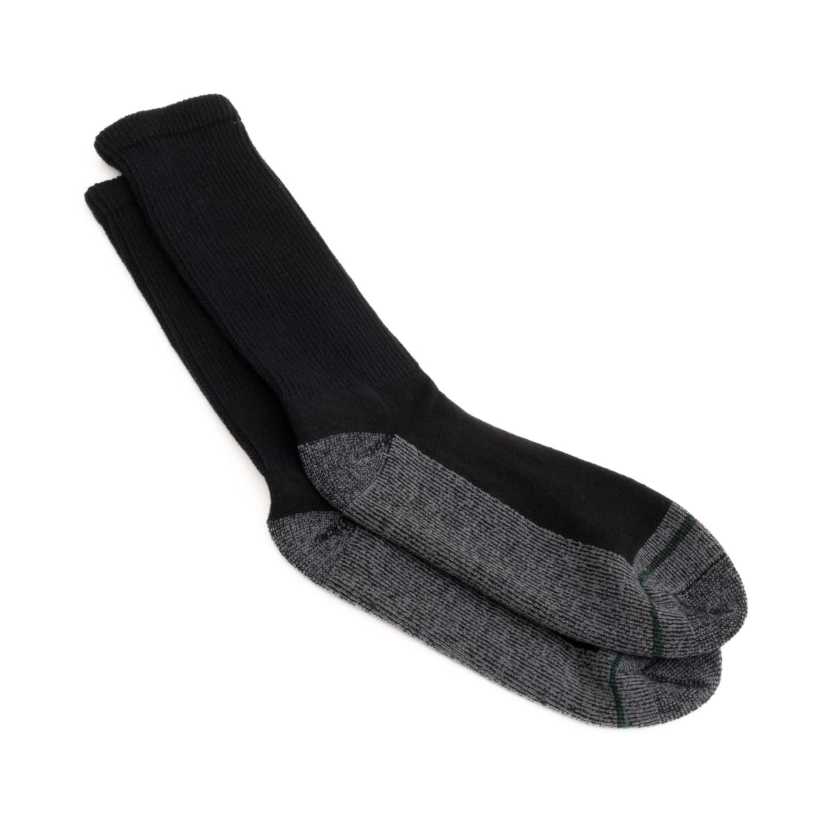 roomier black crew socks - looser mid calf socks