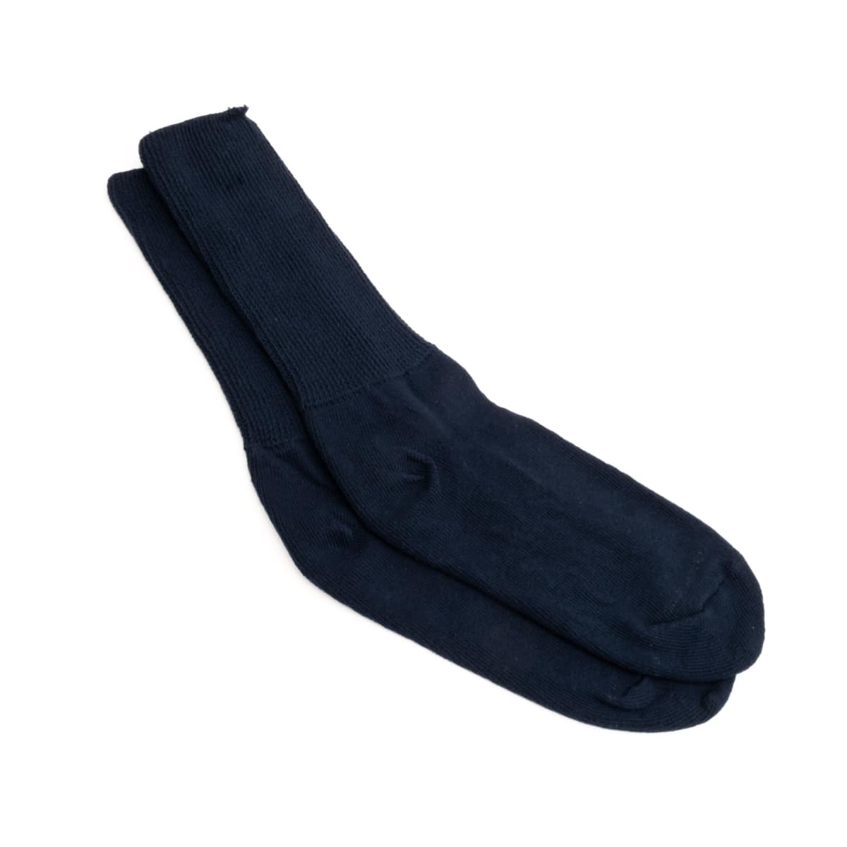 navy wider mid calf socks - navy wider crew socks