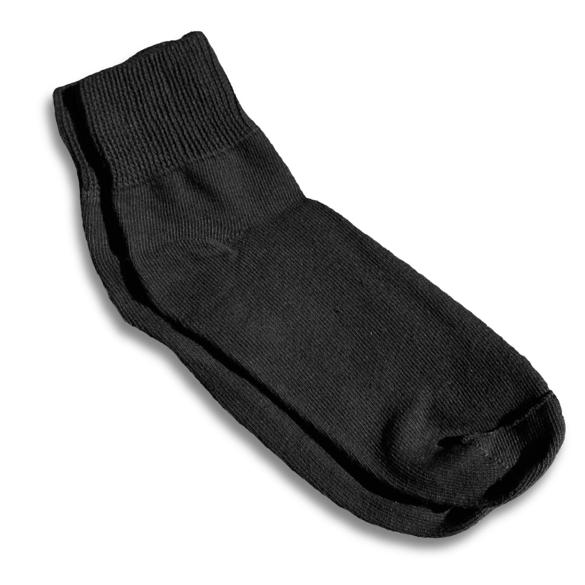 wider black ankle socks - wider quarter socks