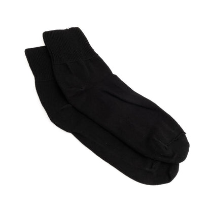 black wider ankle socks - black wider quarter socks
