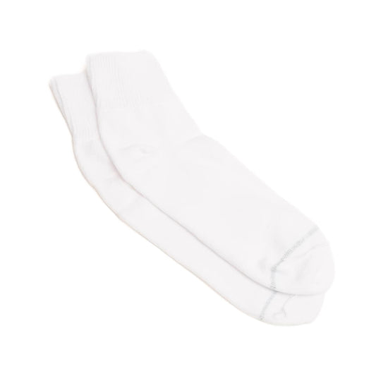 white wider ankle socks - white wider quarter socks