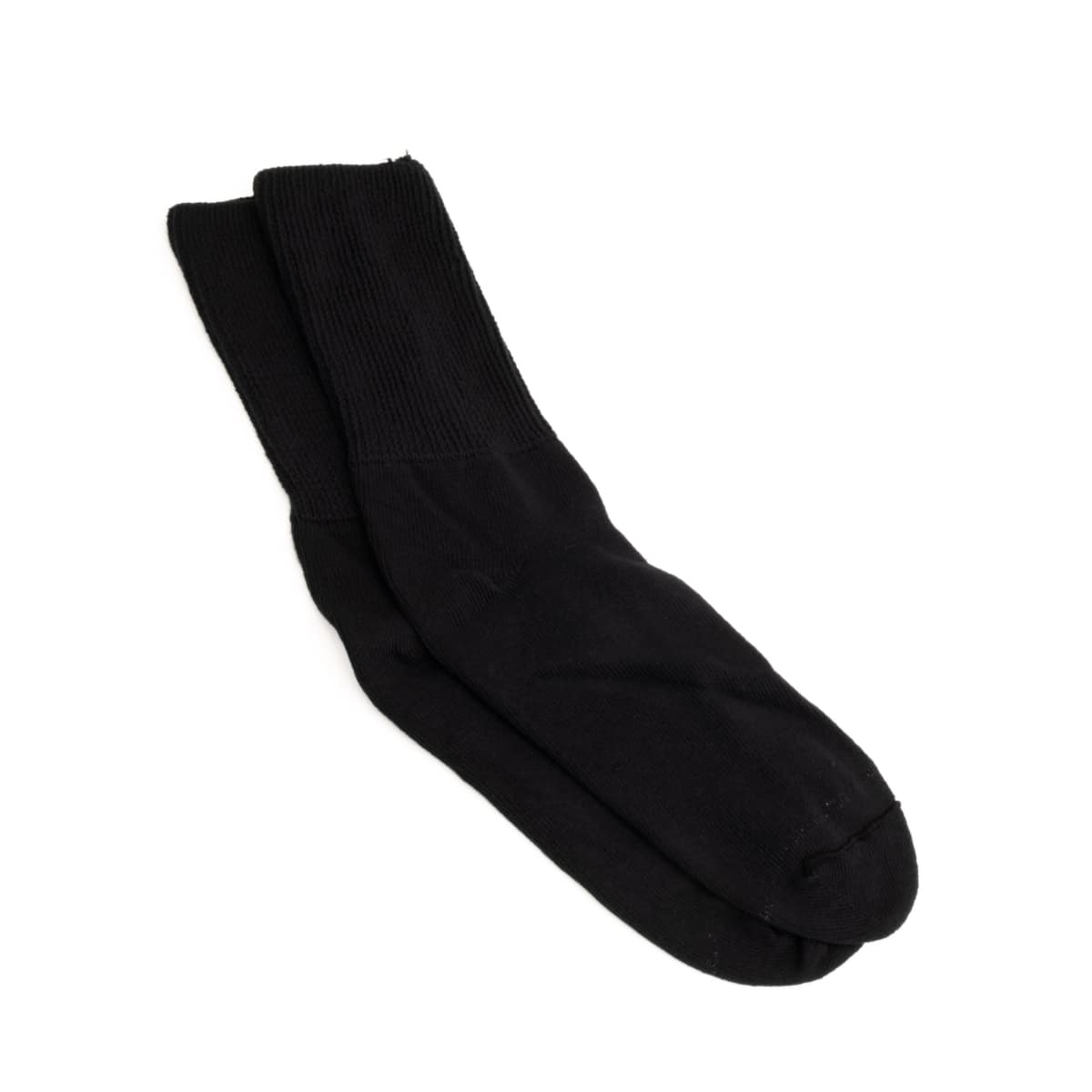 black crew socks - black mid calf socks