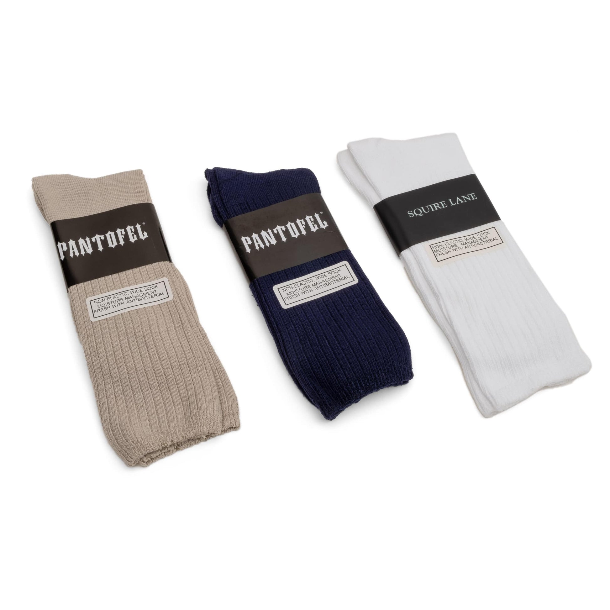 Wider Width Moisture Wicking Casual Crew Socks Wider Width Moisture Wicking Casual Crew Socks